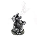 Porte-encens en cône Dragon Argenté