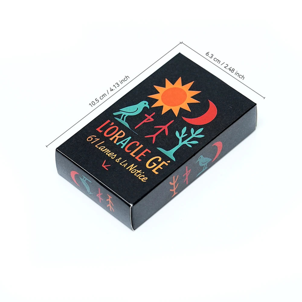 L'Oracle Gé - 61 lames & la notice Cartes de tarot françaises Oracle divin Ce jeu divinatoire au graphisme simple et éloquent co