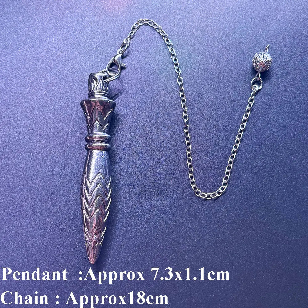 Copper Metal Pendulum for Dowsing Divination Energy Work Meditation Scrying Witchcraft Pendulums Tool Spiritual Pendulos X092