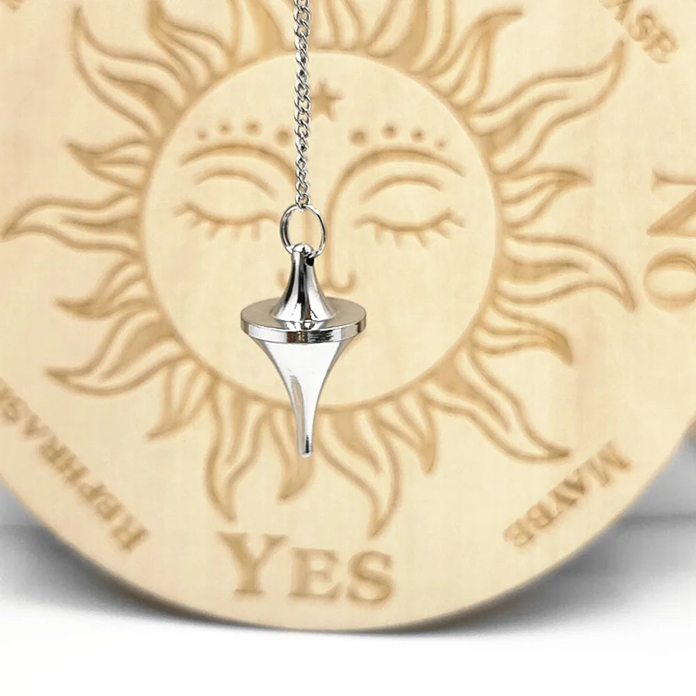 Pendulum - Brass Metal Dowsing & Divination Tool for Reiki Chakra & Metaphysical Spirituality Yoga Balancing Pendant