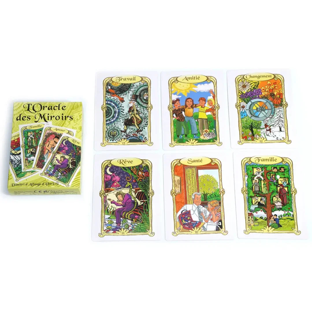 Vintage Oracle Card Set, French Version, Tabletop Game for Family & Friends Gatherings, Ideal for Beginners & Collectors, Gift