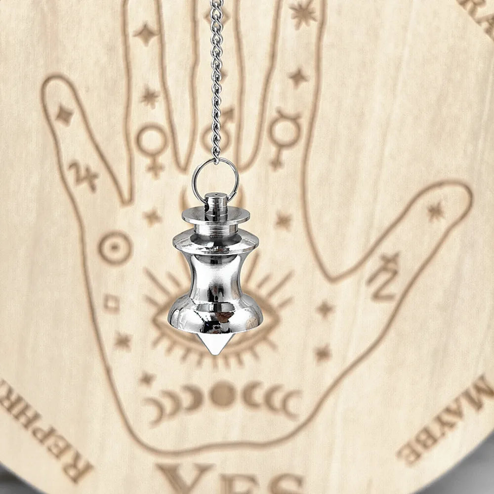 Pendulum - Brass Metal Dowsing & Divination Tool for Reiki Chakra & Metaphysical Spirituality Yoga Balancing Pendant