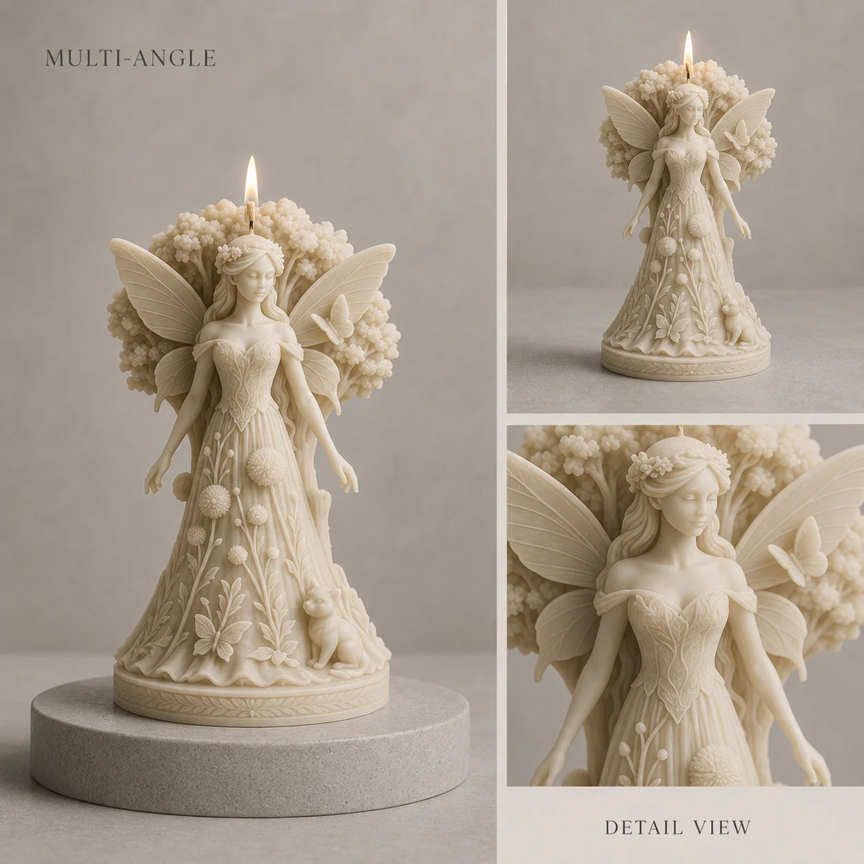 Dreamy Fairy Goddess Candle Mold, Exquisite Texture, Handmade DIY, Healing Candle, Perfect Gift for Best Friends, Creating a Bea