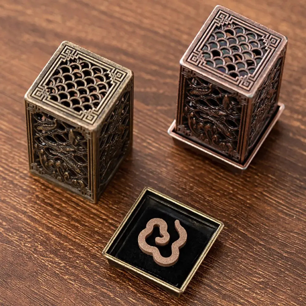 New Chinese Style Incense Burner Zinc Alloy Vertical Indoor Aromatherapy Good Symbolism Accessories Incense Burning Gifts