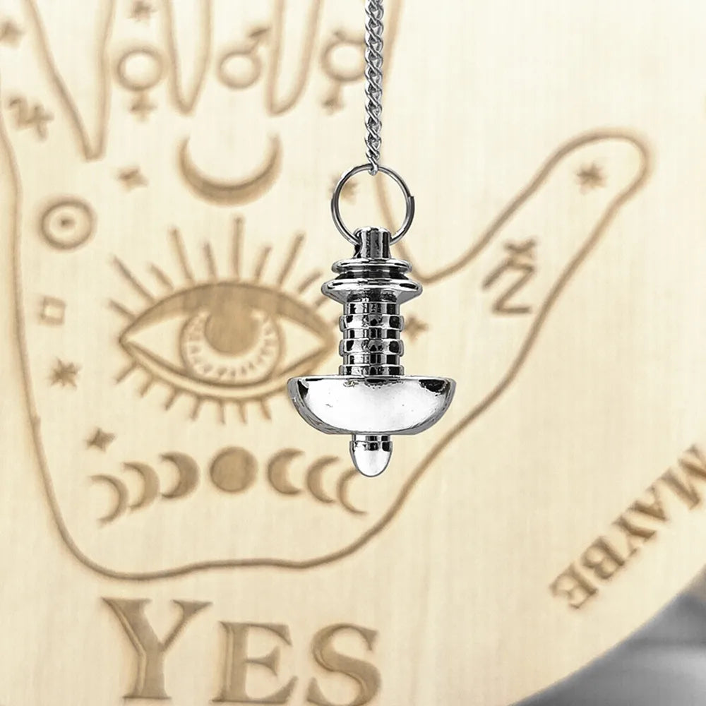 Pendulum - Brass Metal Dowsing & Divination Tool for Reiki Chakra & Metaphysical Spirituality Yoga Balancing Pendant