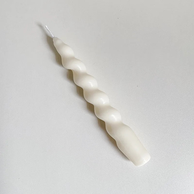 Classical Long Spiral Pillar Candles Long Burning Candles Valentines Candles Home Decor Gift