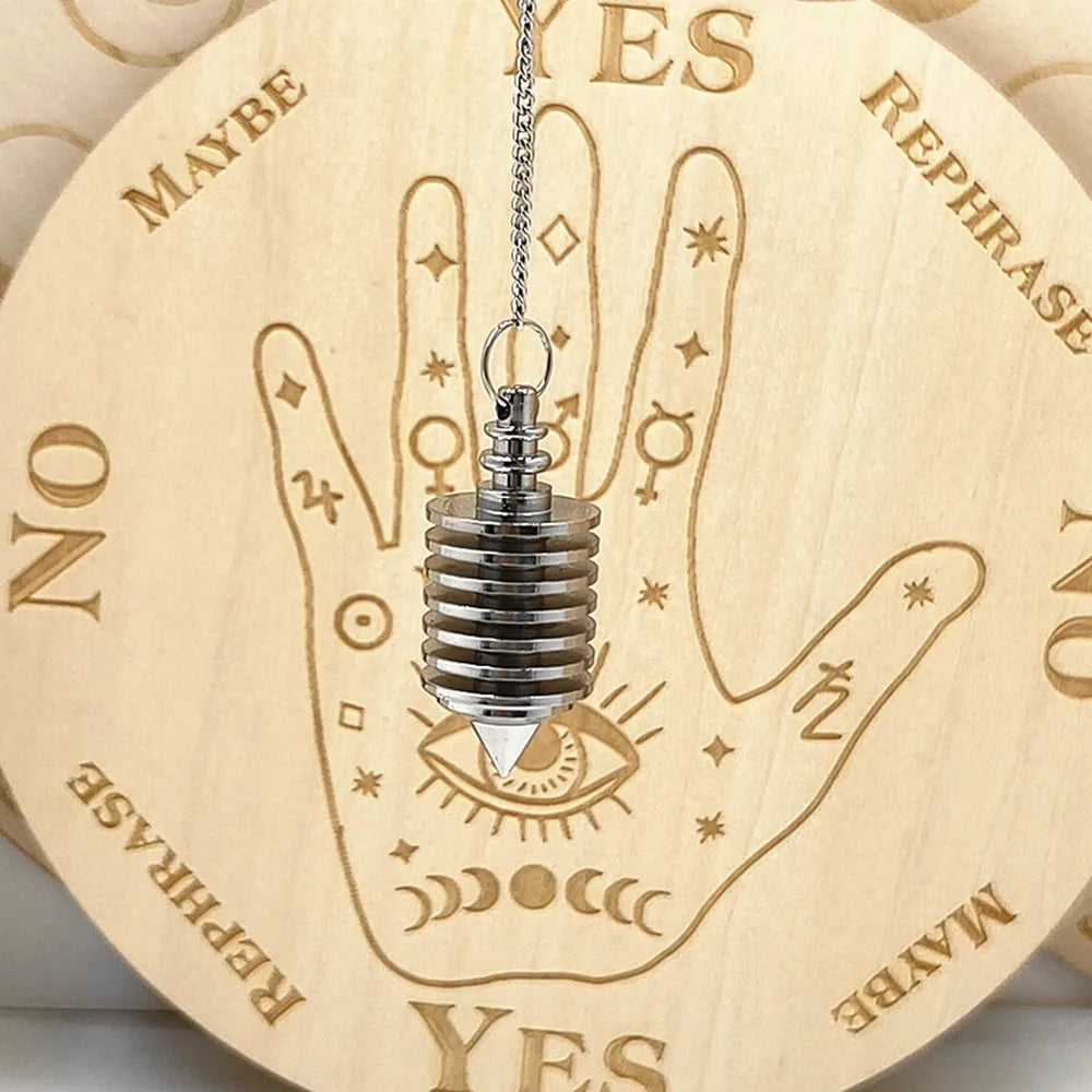 Pendulum - Brass Metal Dowsing & Divination Tool for Reiki Chakra & Metaphysical Spirituality Yoga Balancing Pendant