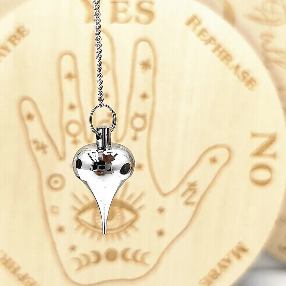 Pendulum - Brass Metal Dowsing & Divination Tool for Reiki Chakra & Metaphysical Spirituality Yoga Balancing Pendant