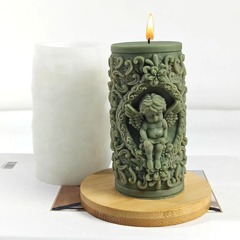 3D Cute Little Angel Candle Mold DIY Handmade Artwork Decoration Home Decoration Embellishment |   Creative Candle Designs
