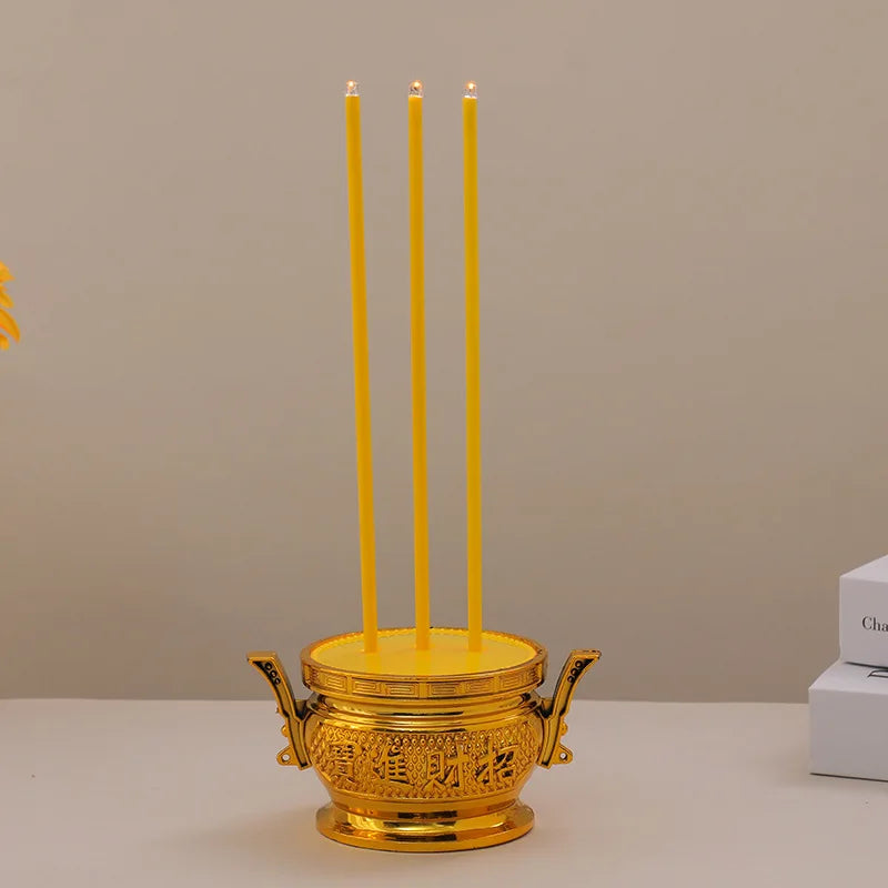 LED Candle Lights, Prayer Candles For Temples And Buddhist Halls, Smokeless Swinging Wick Simulation Candles