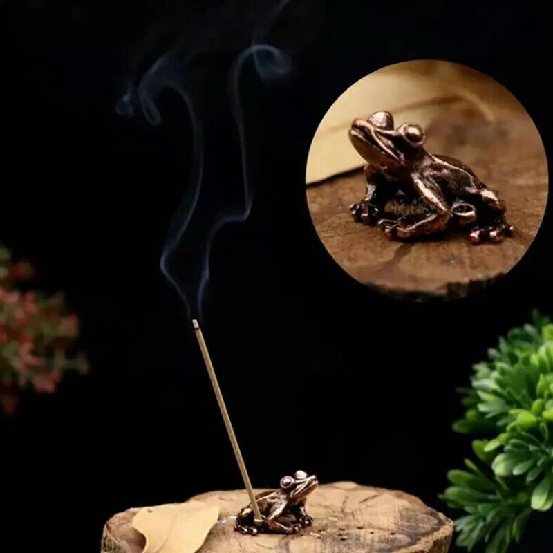 New 1PC Alloy Incense Burner Stick Holder Plate Buddhism Lotus Censer Bronze Nasturtium Incense Burner