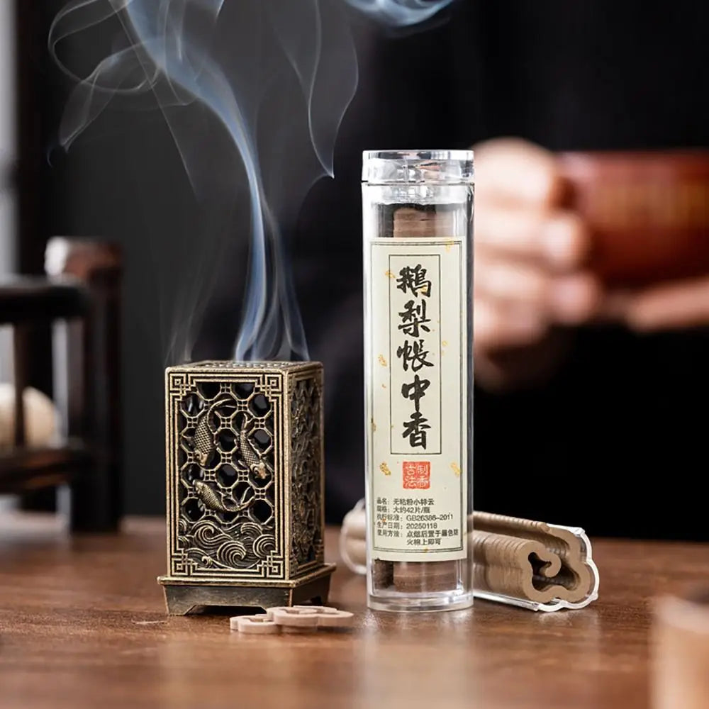 New Chinese Style Incense Burner Zinc Alloy Vertical Indoor Aromatherapy Good Symbolism Accessories Incense Burning Gifts