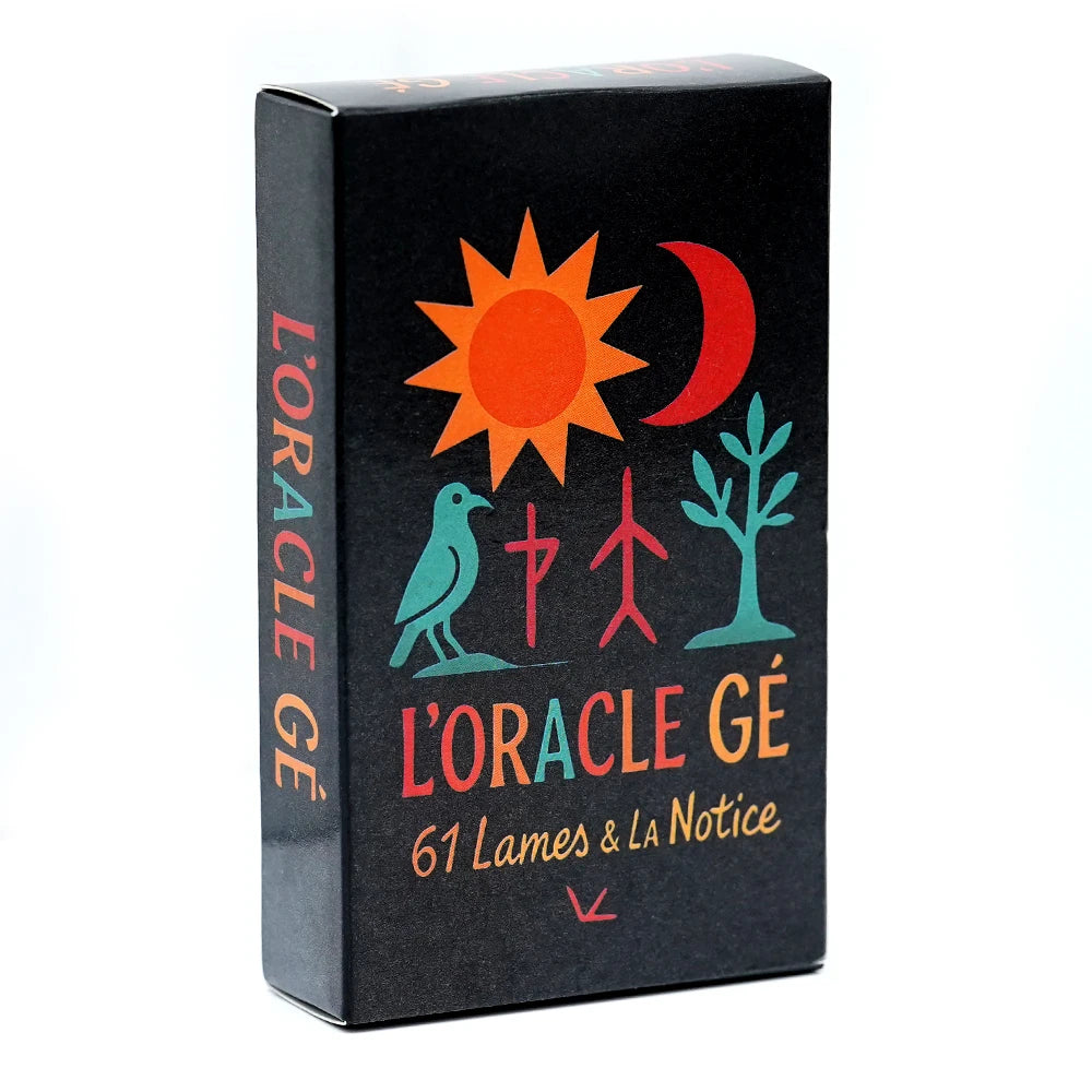 L'Oracle Gé - 61 lames & la notice Cartes de tarot françaises Oracle divin Ce jeu divinatoire au graphisme simple et éloquent co