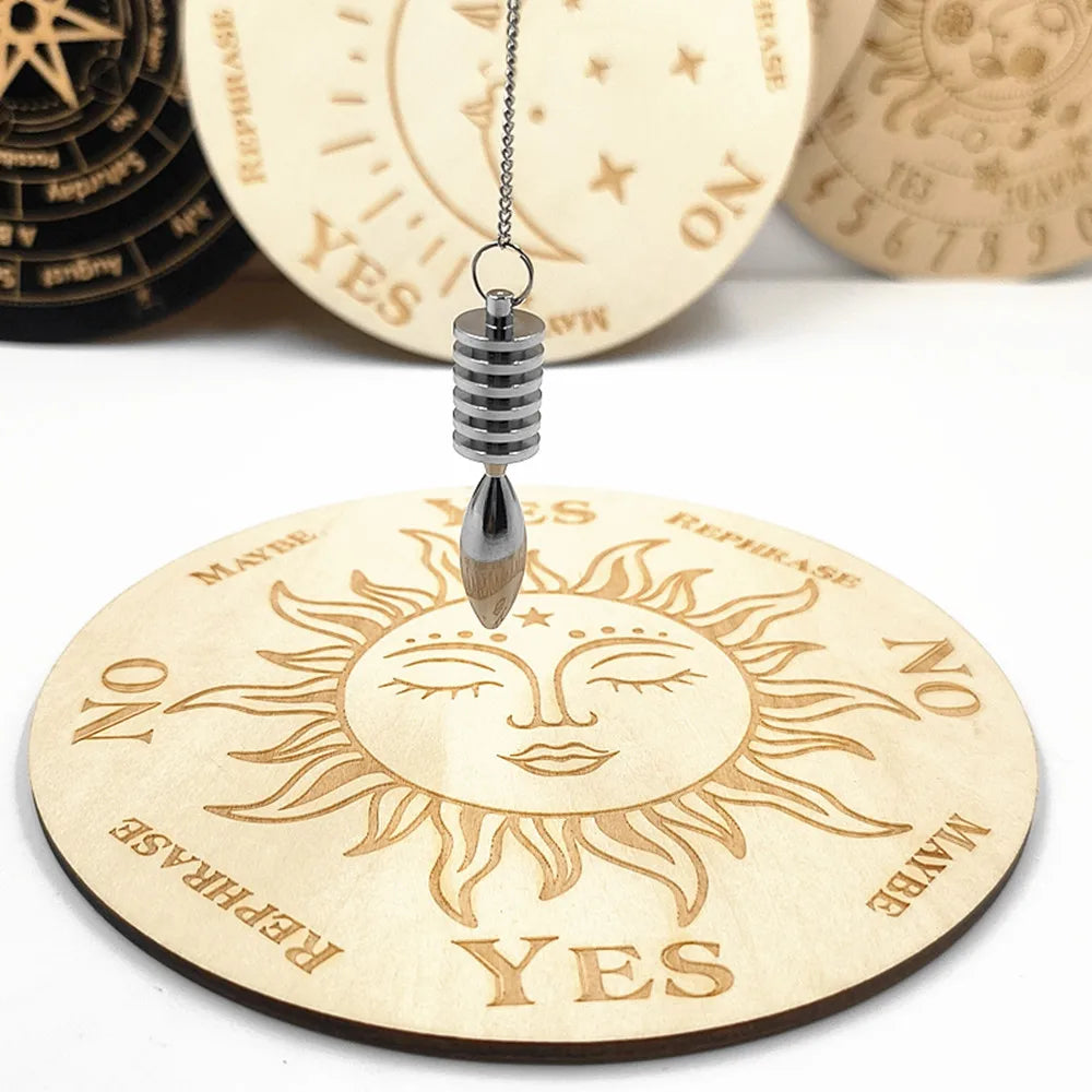 Pendulum - Brass Metal Dowsing & Divination Tool for Reiki Chakra & Metaphysical Spirituality Yoga Balancing Pendant