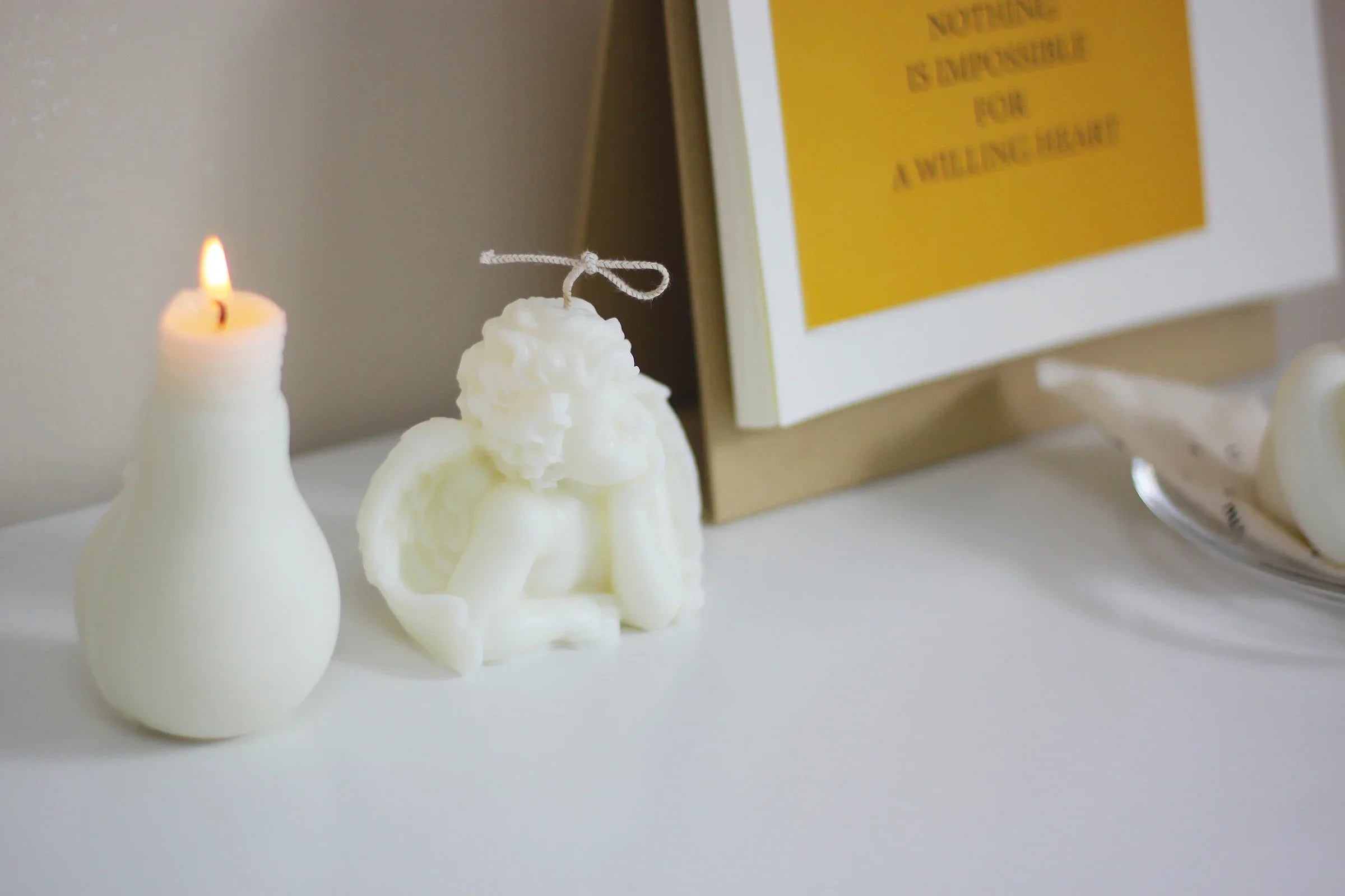 Cute Candles Cupid Angel Scented Candles Ins Small Art Decorative Aromatic Candles Home Fragrant Decoration Posing Props