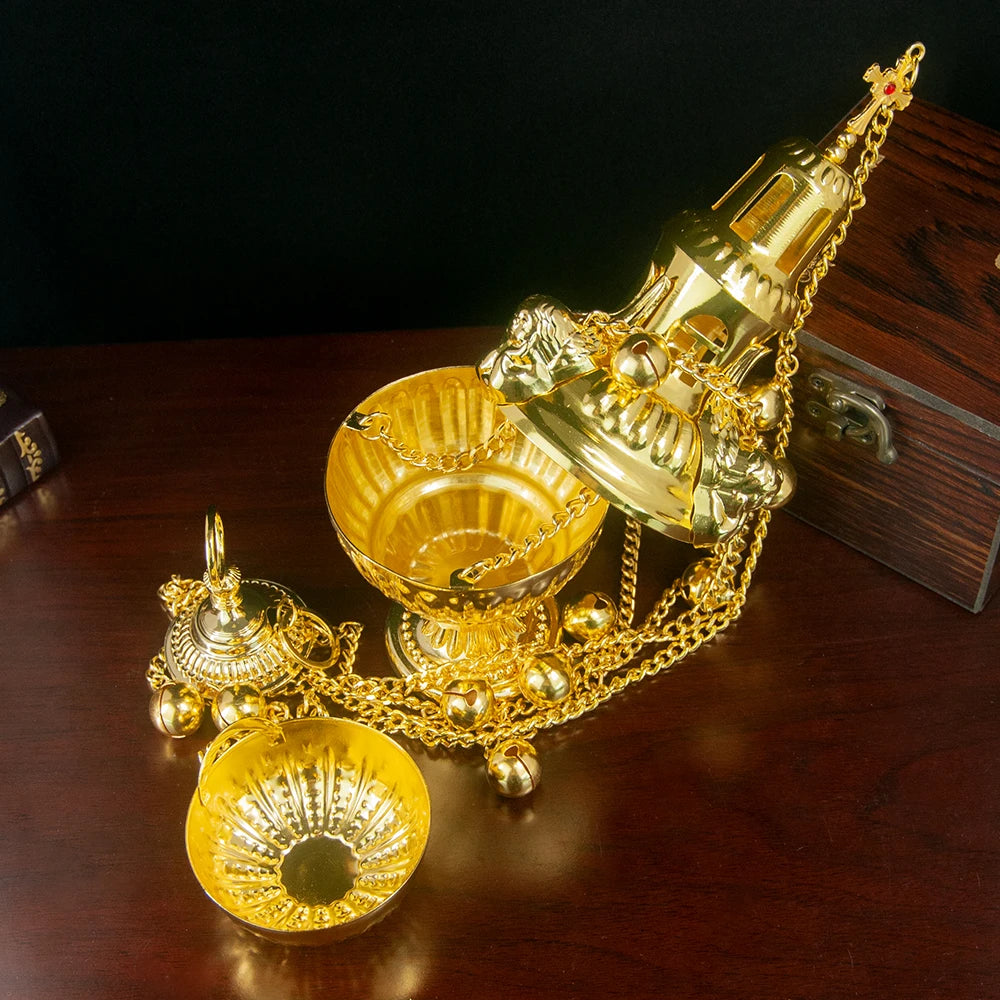 Orthodox Incense Burner - Large Hanging Incense Burner Elegant and Exquisite Incense Burner Home Wall Decoration
