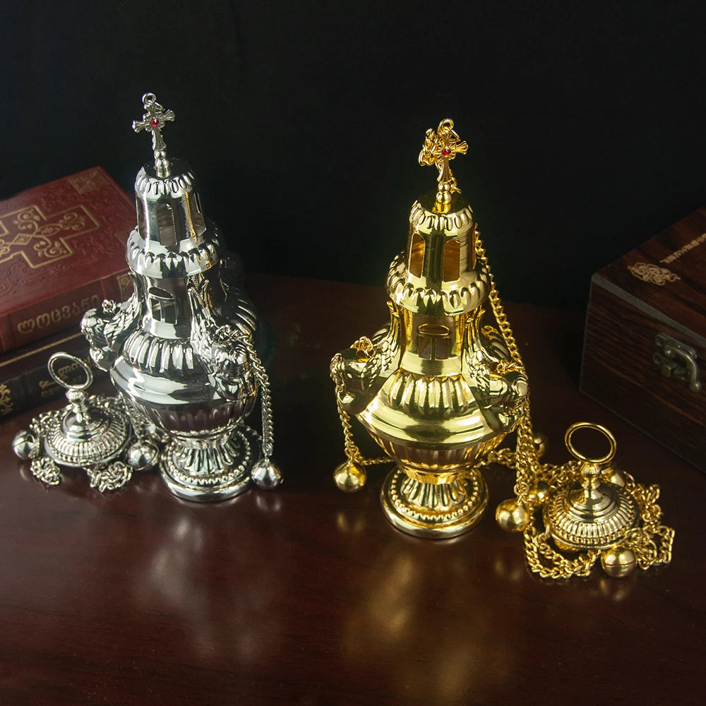 Orthodox Incense Burner - Large Hanging Incense Burner Elegant and Exquisite Incense Burner Home Wall Decoration