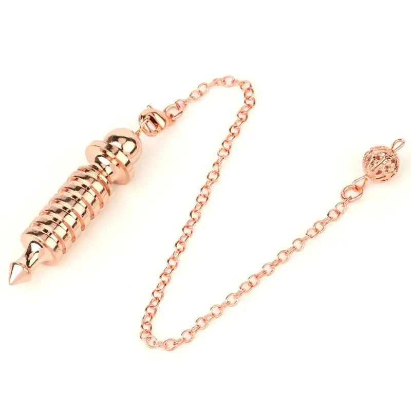 Metal Copper Pendulum for Divination Dowsing Reiki Healing Dowsing Wicca Balancing Spiritual Isis Pointed Pendulum Pendulos X005