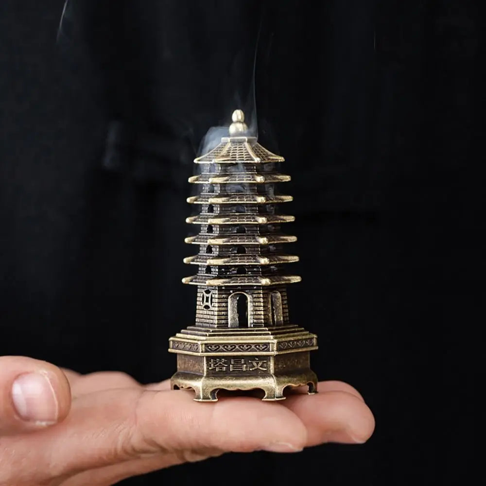 New Chinese Style Incense Burner Zinc Alloy Vertical Indoor Aromatherapy Good Symbolism Accessories Incense Burning Gifts