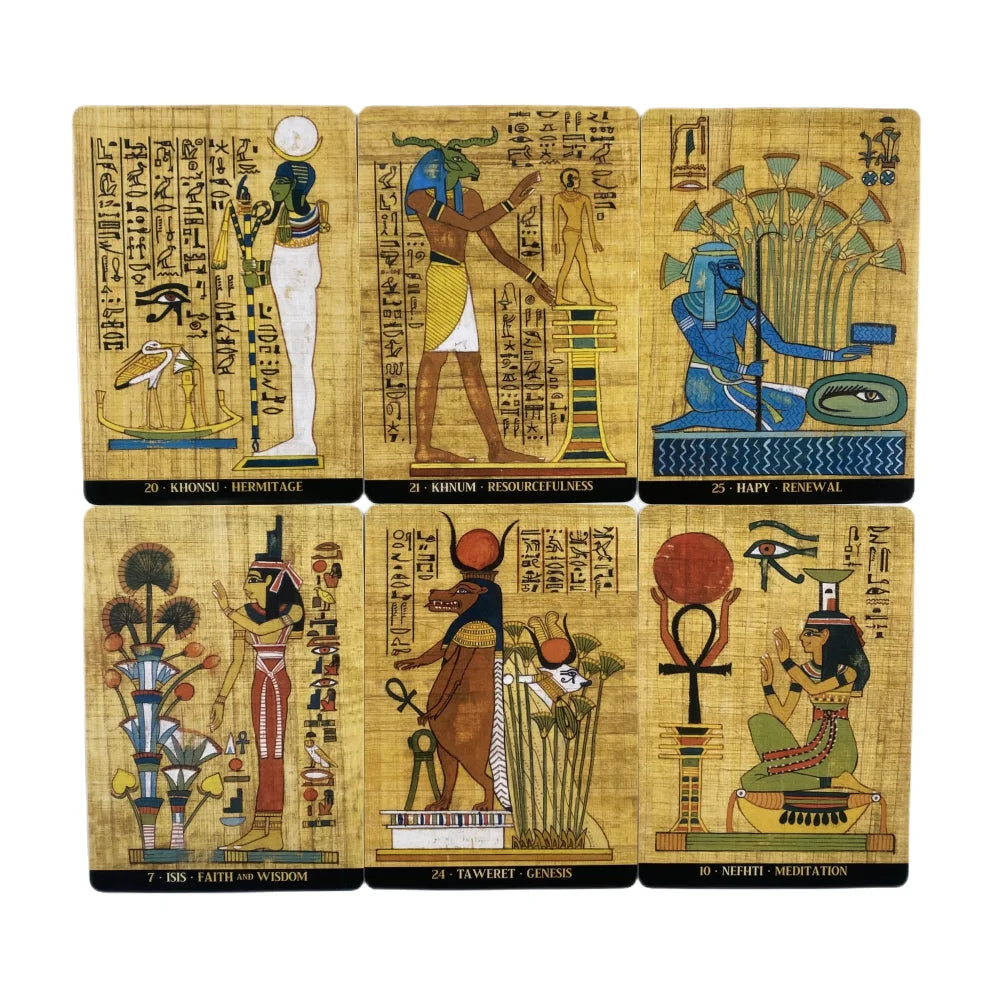 EGYPTIAN GODS ORACLE CARDS Board Game Oracle Cards Family Party English Playing Cards