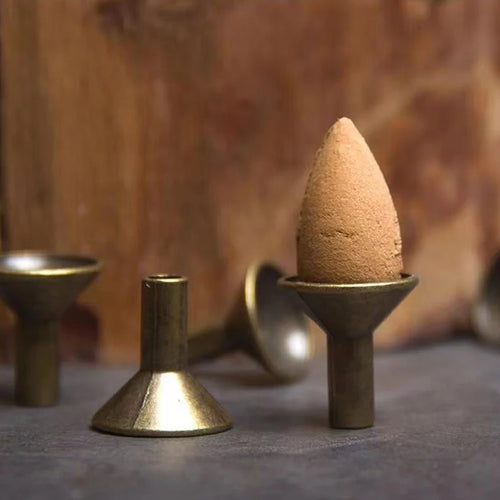 10pcs Mini Incent Stand Storage Metal Holder Burner Cone Coil Backflow Holders Stick Catcher Ash Waterfall Censer Filter