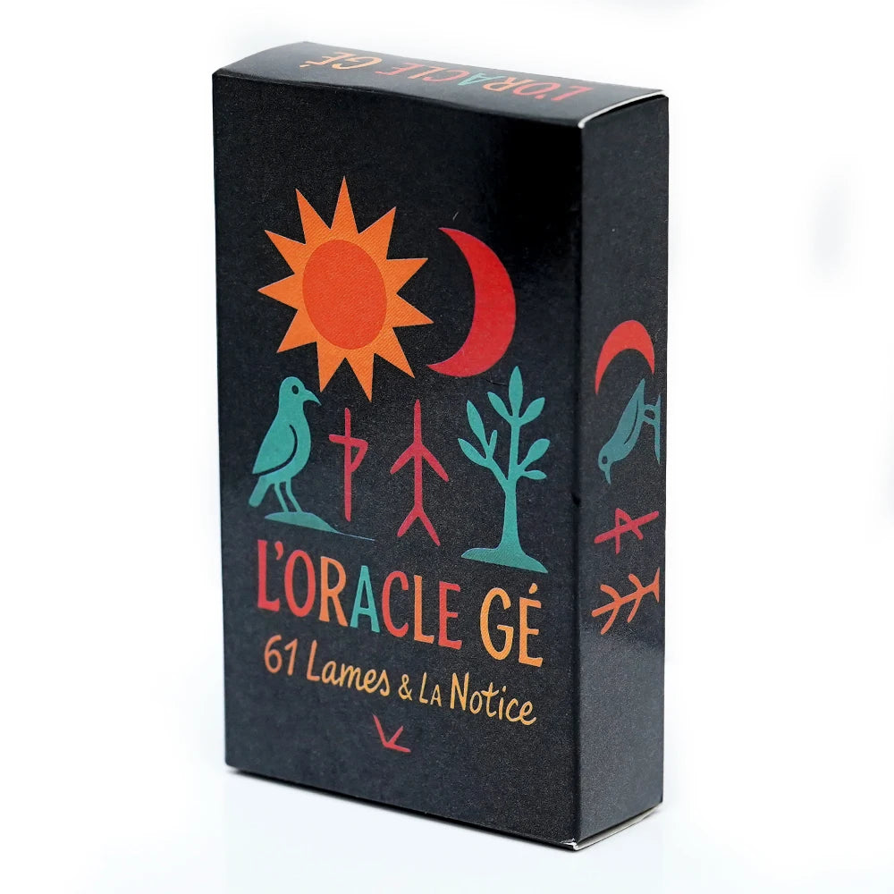 L'Oracle Gé - 61 lames & la notice Cartes de tarot françaises Oracle divin Ce jeu divinatoire au graphisme simple et éloquent co