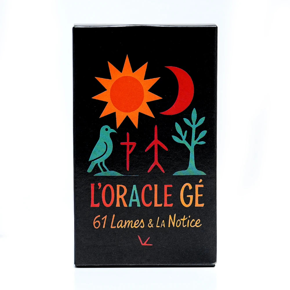 L'Oracle Gé - 61 lames & la notice Cartes de tarot françaises Oracle divin Ce jeu divinatoire au graphisme simple et éloquent co