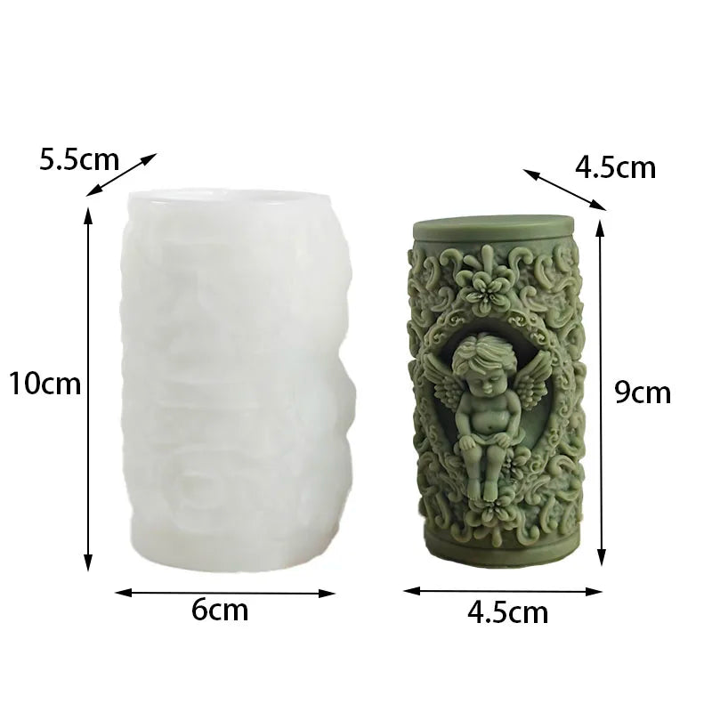 3D Cute Little Angel Candle Mold DIY Handmade Artwork Decoration Home Decoration Embellishment |   Creative Candle Designs