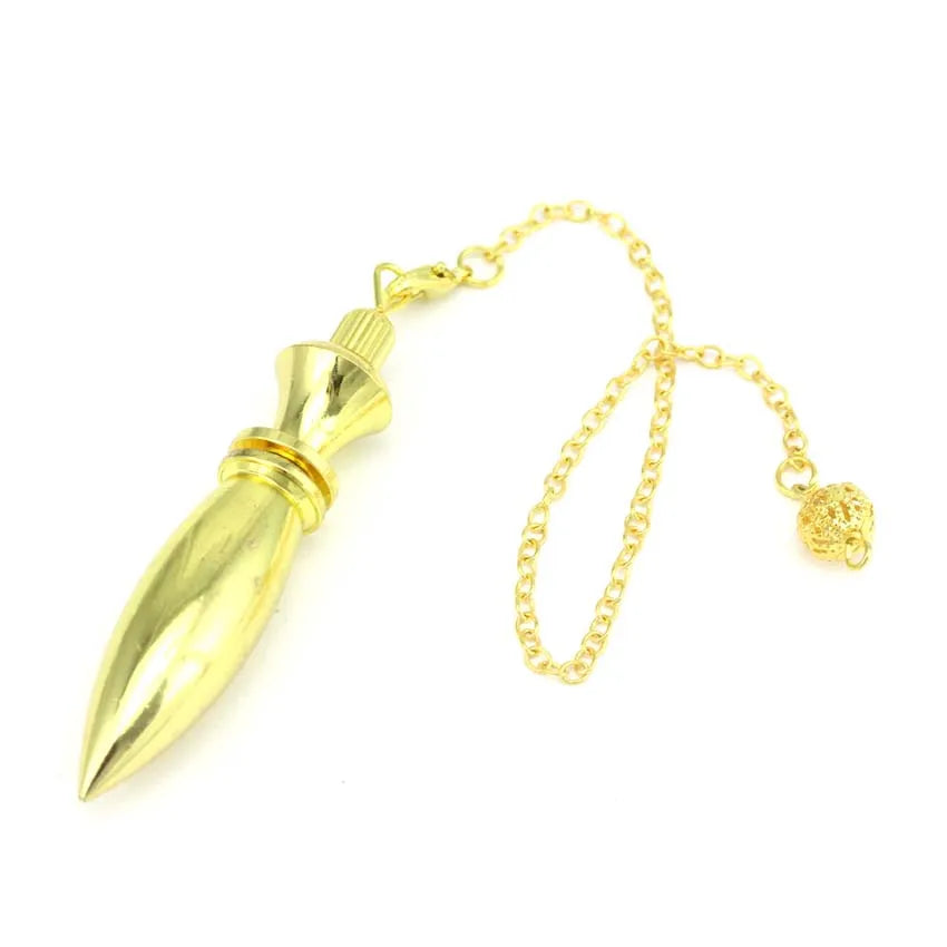 Dowsing Divination Pendulum Karnak Egyptian Metal Pendulums Brass Pendant Healing Heavy Dowser Reiki Spiritual Pendulos Tool