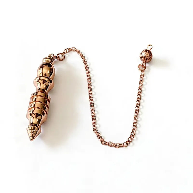 Metal Copper Pendulum for Divination Dowsing Reiki Healing Dowsing Wicca Balancing Spiritual Isis Pointed Pendulum Pendulos X005