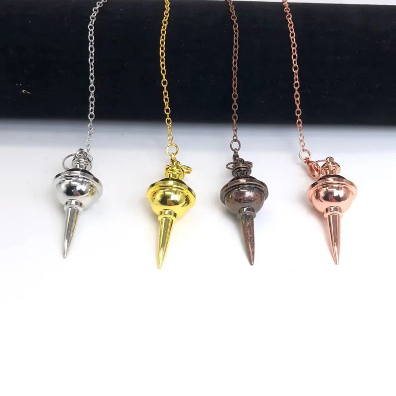 Copper Metal Pendulum for Dowsing Divination Energy Work Meditation Scrying Witchcraft Pendulums Tool Spiritual Pendulos