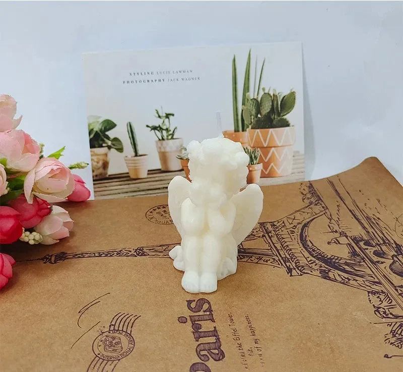 Cute Candles Cupid Angel Scented Candles Ins Small Art Decorative Aromatic Candles Home Fragrant Decoration Posing Props