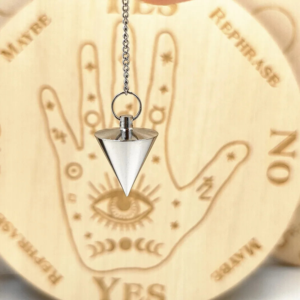 Pendulum - Brass Metal Dowsing & Divination Tool for Reiki Chakra & Metaphysical Spirituality Yoga Balancing Pendant