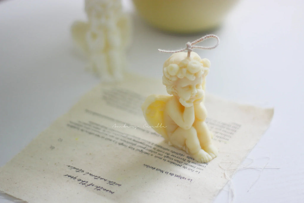 Cute Candles Cupid Angel Scented Candles Ins Small Art Decorative Aromatic Candles Home Fragrant Decoration Posing Props