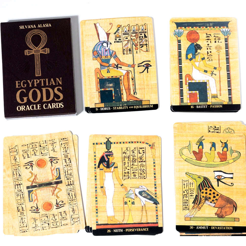 EGYPTIAN GODS ORACLE CARDS Board Game Oracle Cards Family Party English Playing Cards