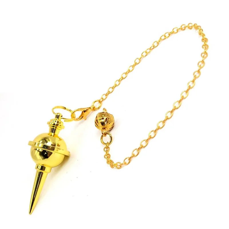 Copper Metal Pendulum for Dowsing Divination Energy Work Meditation Scrying Witchcraft Pendulums Tool Spiritual Pendulos