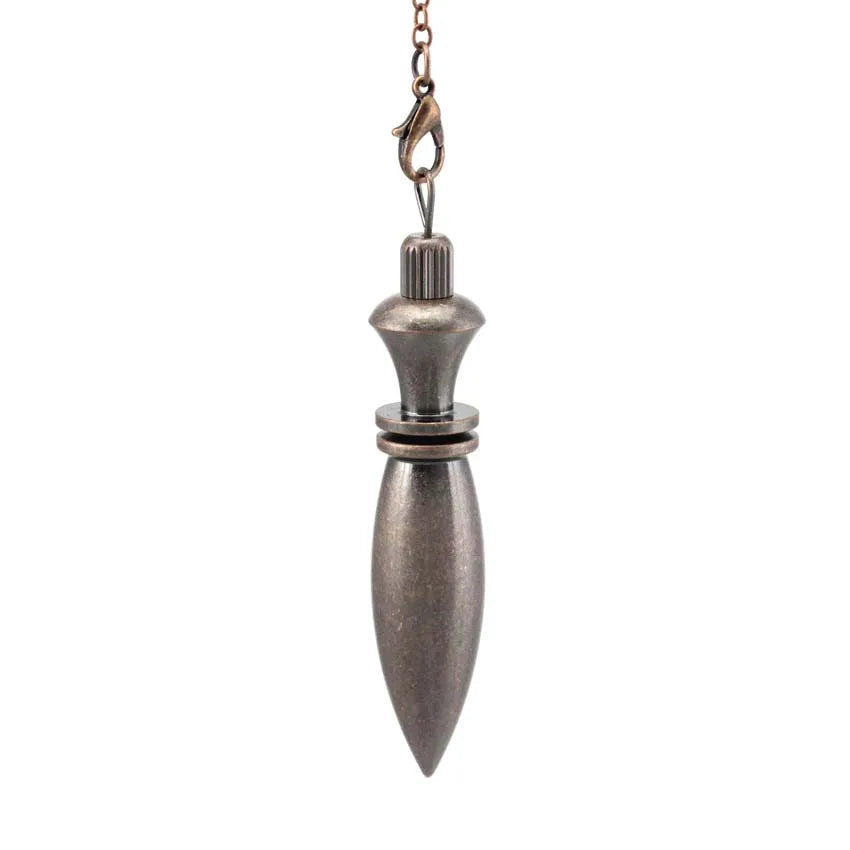 Dowsing Divination Pendulum Karnak Egyptian Metal Pendulums Brass Pendant Healing Heavy Dowser Reiki Spiritual Pendulos Tool