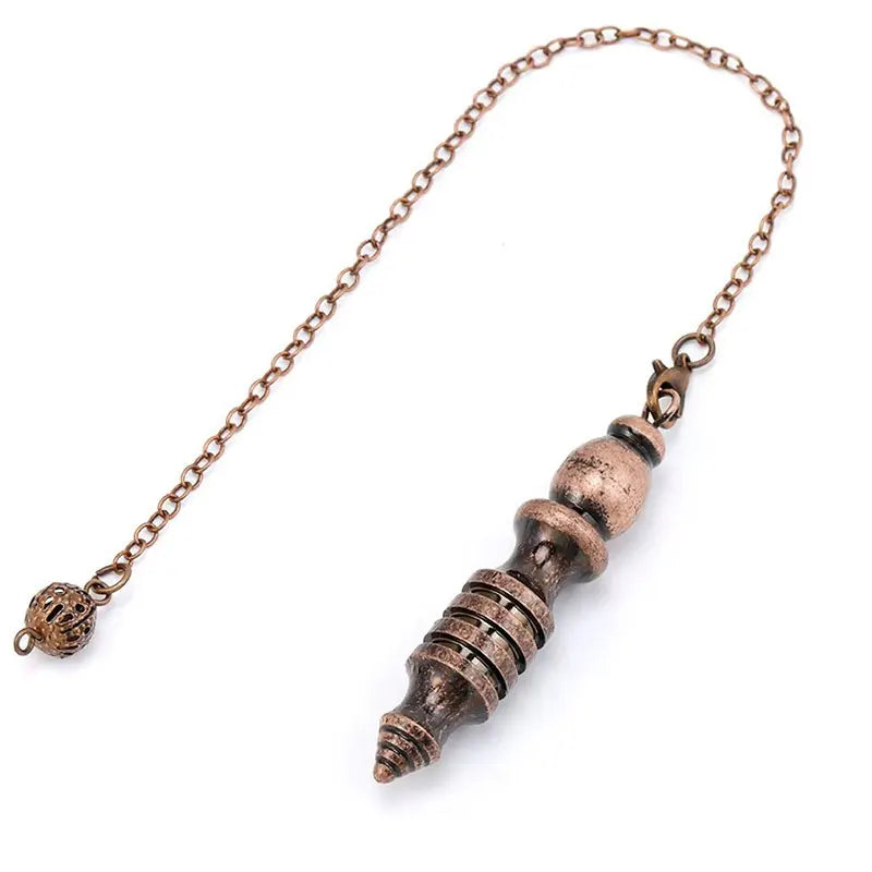 Metal Copper Pendulum for Divination Dowsing Reiki Healing Dowsing Wicca Balancing Spiritual Isis Pointed Pendulum Pendulos X005