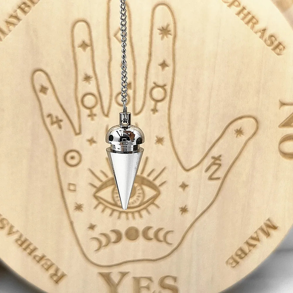 Pendulum - Brass Metal Dowsing & Divination Tool for Reiki Chakra & Metaphysical Spirituality Yoga Balancing Pendant
