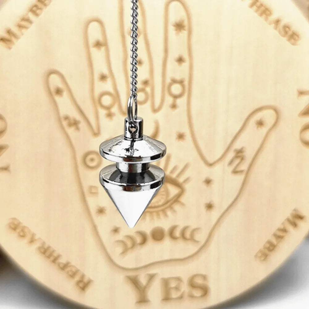 Pendulum - Brass Metal Dowsing & Divination Tool for Reiki Chakra & Metaphysical Spirituality Yoga Balancing Pendant