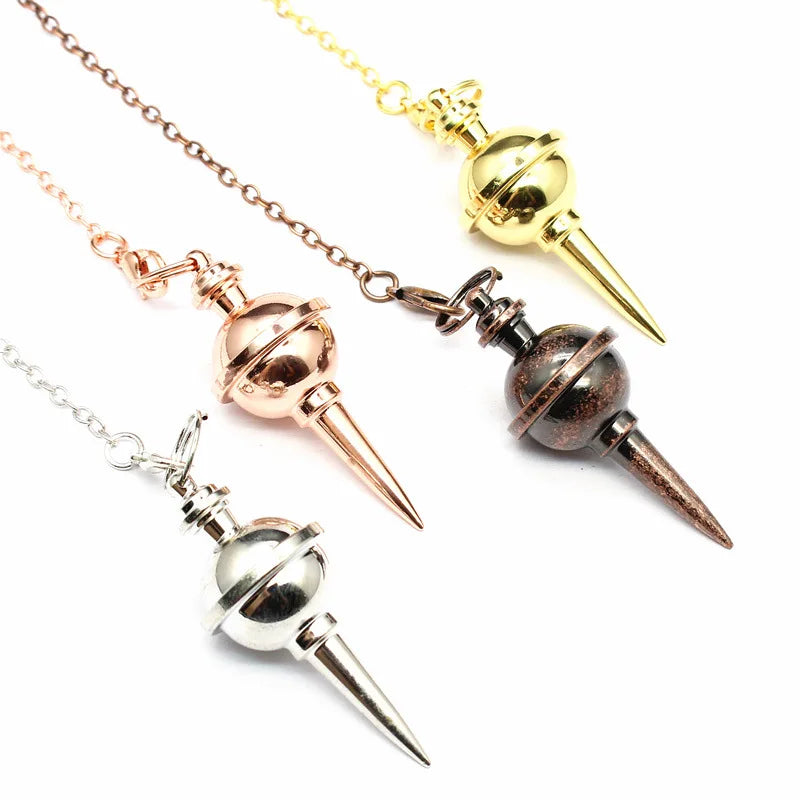 Copper Metal Pendulum for Dowsing Divination Energy Work Meditation Scrying Witchcraft Pendulums Tool Spiritual Pendulos
