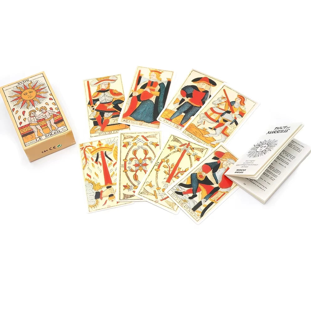 Vintage Oracle Card Set, French Version, Tabletop Game for Family & Friends Gatherings, Ideal for Beginners & Collectors, Gift