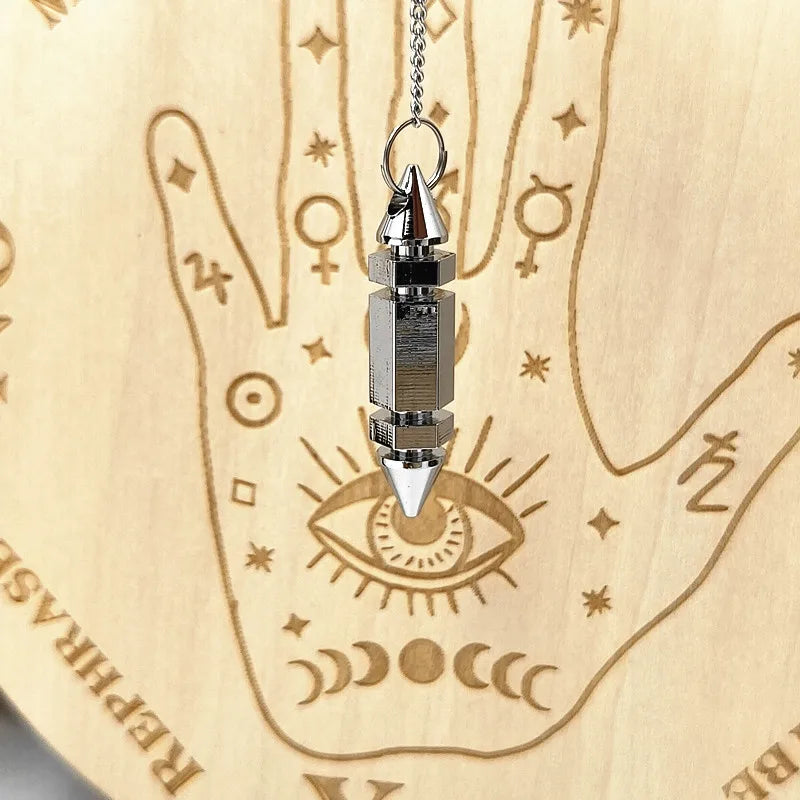 Pendulum - Brass Metal Dowsing & Divination Tool for Reiki Chakra & Metaphysical Spirituality Yoga Balancing Pendant
