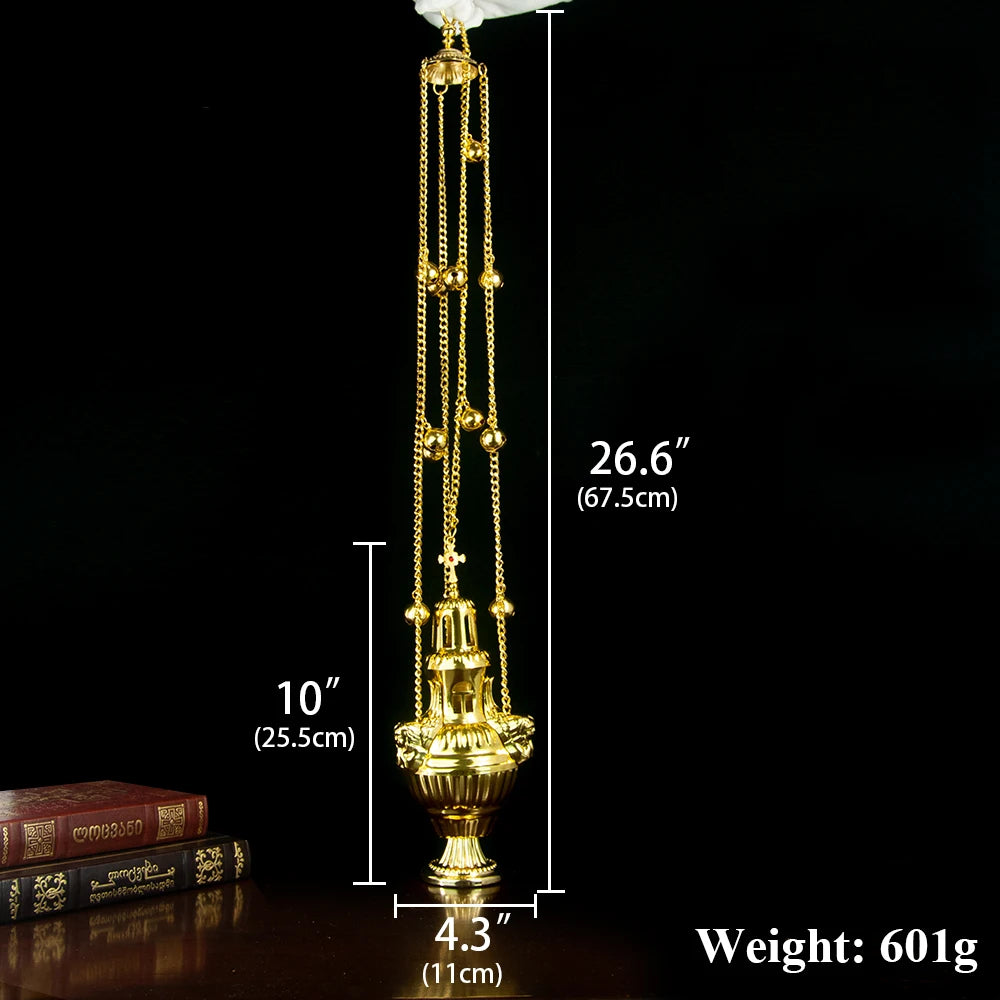 Orthodox Incense Burner - Large Hanging Incense Burner Elegant and Exquisite Incense Burner Home Wall Decoration