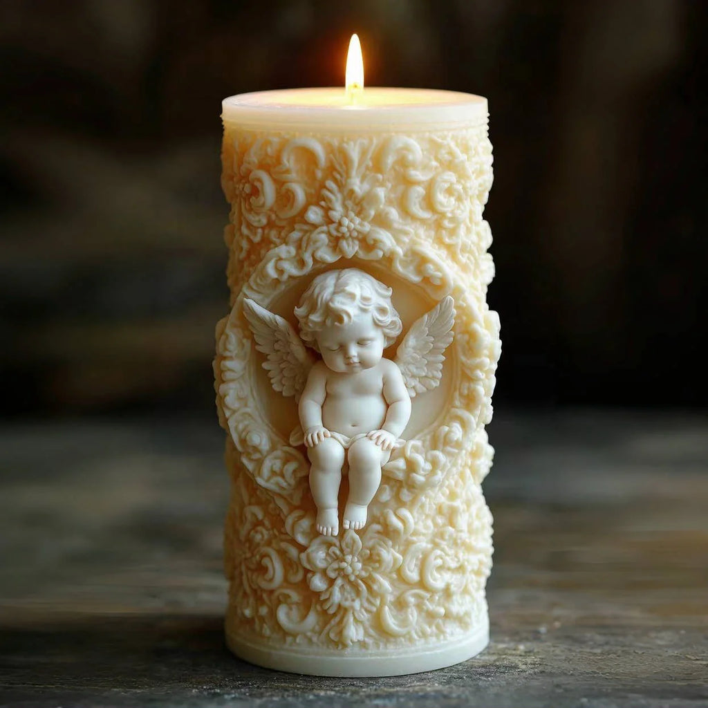 3D Cute Little Angel Candle Mold DIY Handmade Artwork Decoration Home Decoration Embellishment |   Creative Candle Designs