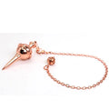 Copper Metal Pendulum for Dowsing Divination Energy Work Meditation Scrying Witchcraft Pendulums Tool Spiritual Pendulos
