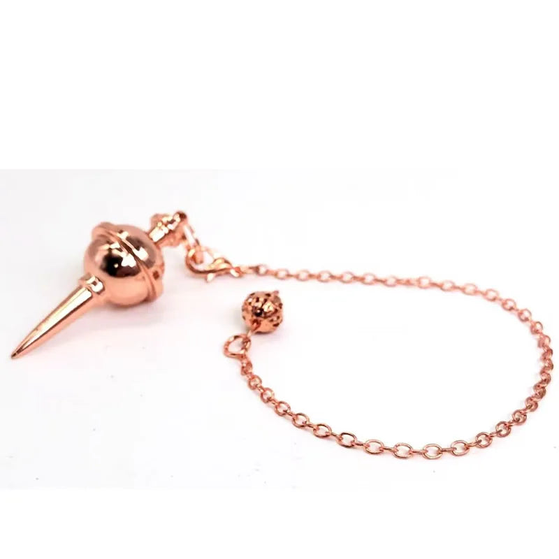 Copper Metal Pendulum for Dowsing Divination Energy Work Meditation Scrying Witchcraft Pendulums Tool Spiritual Pendulos