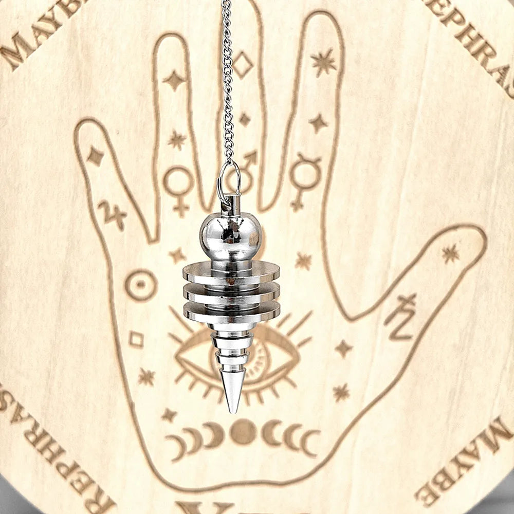 Pendulum - Brass Metal Dowsing & Divination Tool for Reiki Chakra & Metaphysical Spirituality Yoga Balancing Pendant