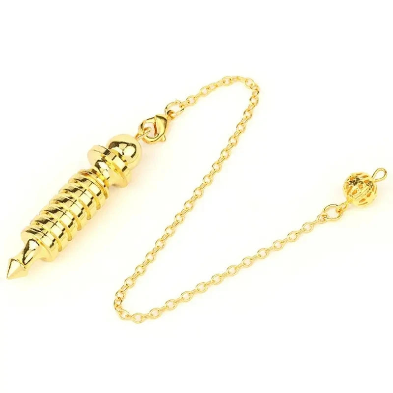 Metal Copper Pendulum for Divination Dowsing Reiki Healing Dowsing Wicca Balancing Spiritual Isis Pointed Pendulum Pendulos X005
