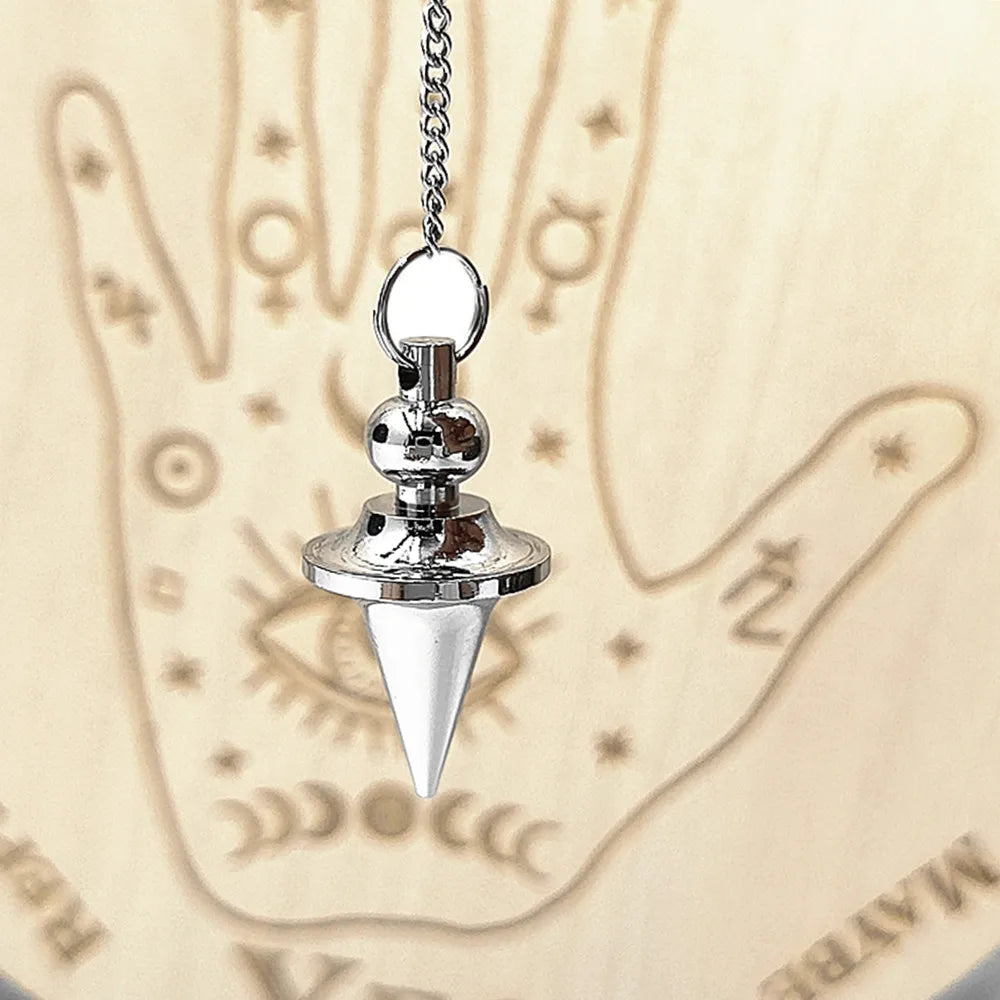 Pendulum - Brass Metal Dowsing & Divination Tool for Reiki Chakra & Metaphysical Spirituality Yoga Balancing Pendant